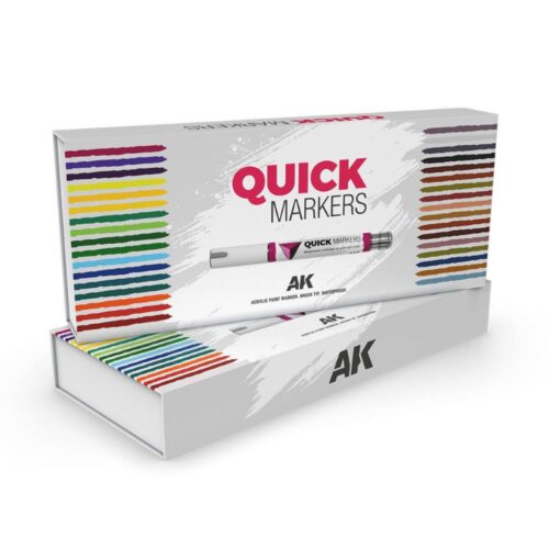 AK Interactive QUICK MARKERS – Special Box Full Range (34x)