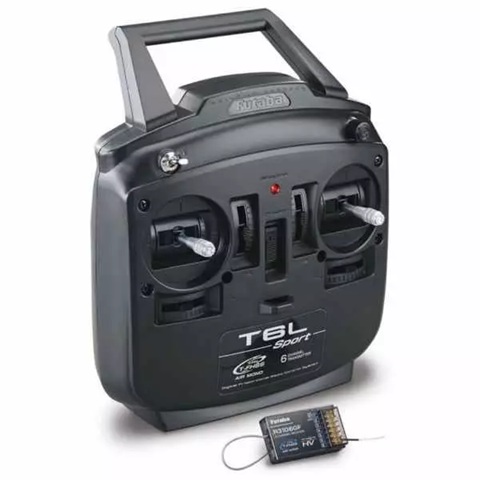 RADIOCOMANDO 6L 2.4Ghz T-FHSS Mode1 Gas a destra + rx R3106FG  - FUTABA