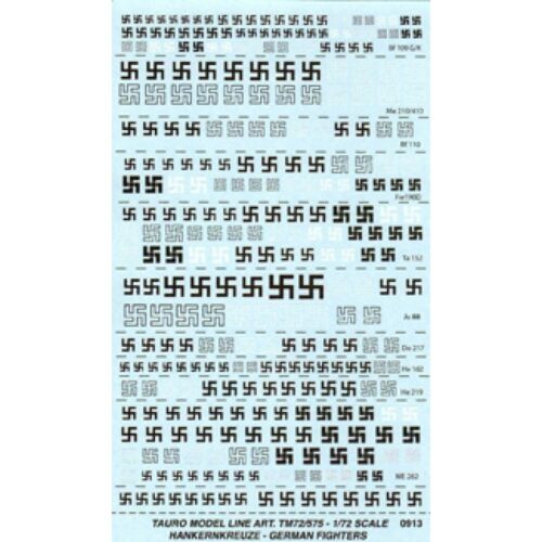 Decalcomanie Svastiche per caccia – Tauro Model scala 1:72  TU72575