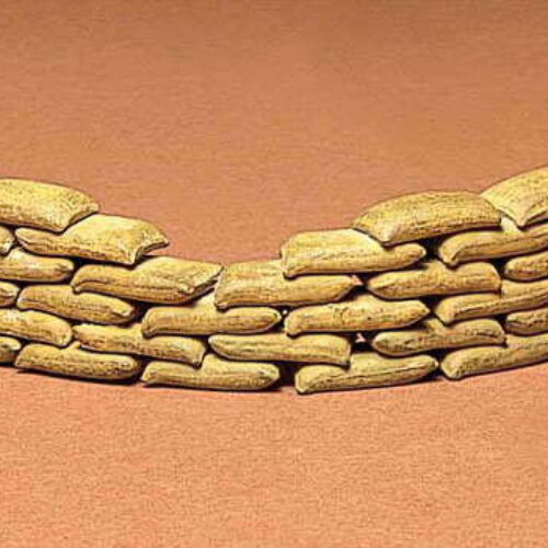 Tamiya, 35025, Military Sand Bags Set, accessori per diorama, scala 1:35