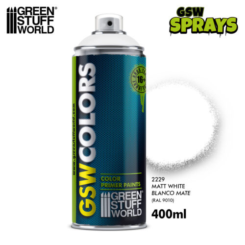 GSW2229 Bomboletta Spray – BIANCO Opaco GREEN STUFF WORLD