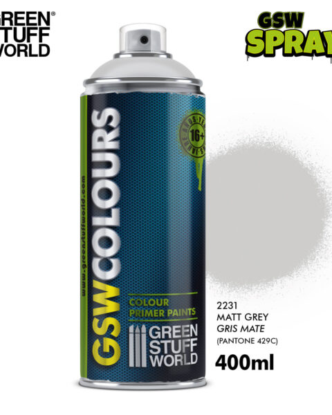 GSW2231 Bomboletta Spray - GRIGIO Opaco GREEN STUFF WORLD