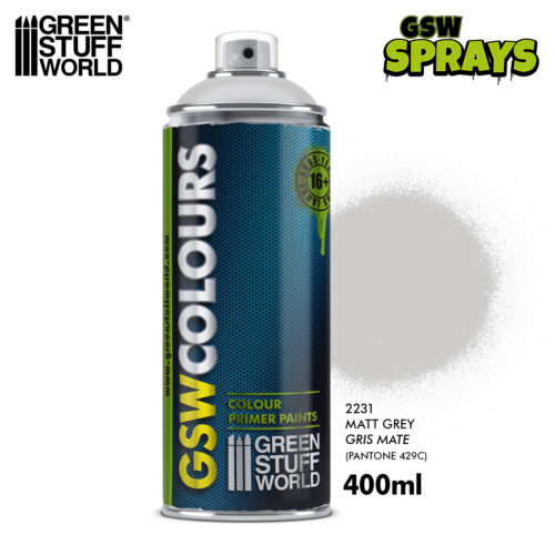GSW2231 Bomboletta Spray – GRIGIO Opaco GREEN STUFF WORLD