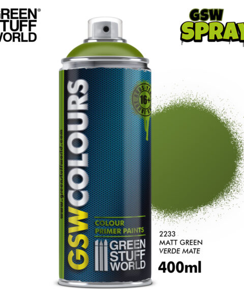 GSW2233 Bomboletta Spray - VERDE Opaco GREEN STUFF WORLD