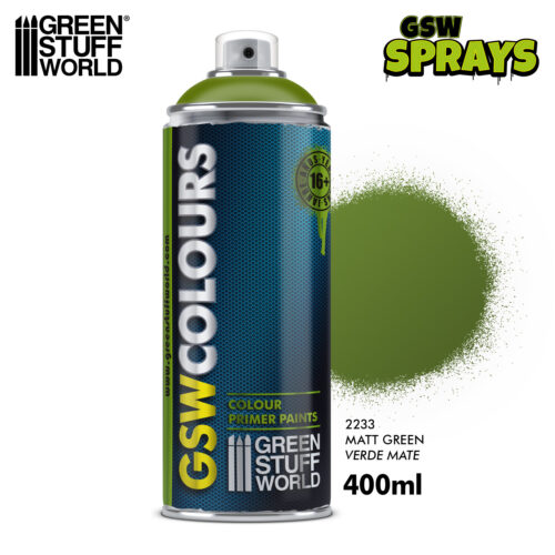 GSW2233 Bomboletta Spray – VERDE Opaco GREEN STUFF WORLD