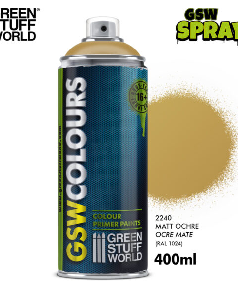 GSW2240 Bomboletta Spray - OCHRE Mate GREEN STUFF WORLD