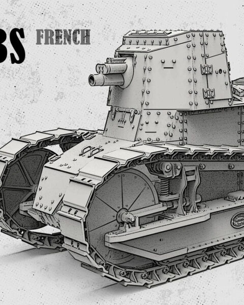 Meng Model – Renault FT 75 BS WWI – 1/35 – TS059