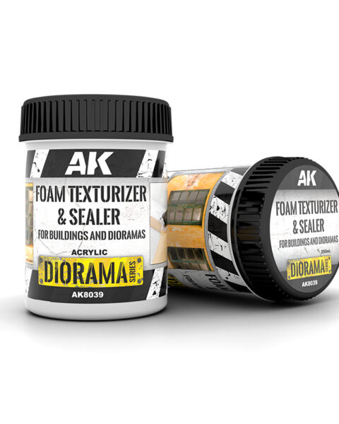 AK8039 SCHIUMOGENO TESTURIZZANTE E SIGILLANTE – PER EDIFICI E DIORAMI 250ML AK INTERACTIVE