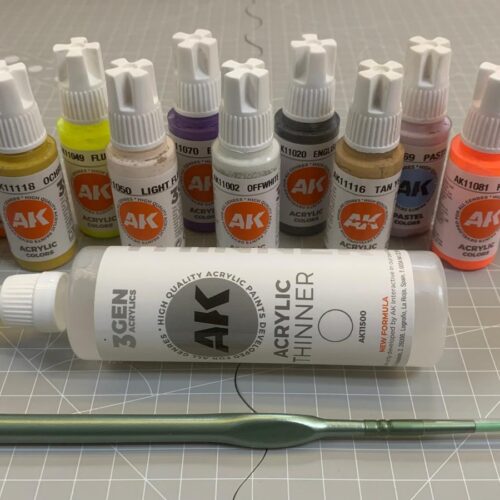 AK Interactive – Offerta 12 Colori 3rd Gen + Thinner + Pennello Omaggio