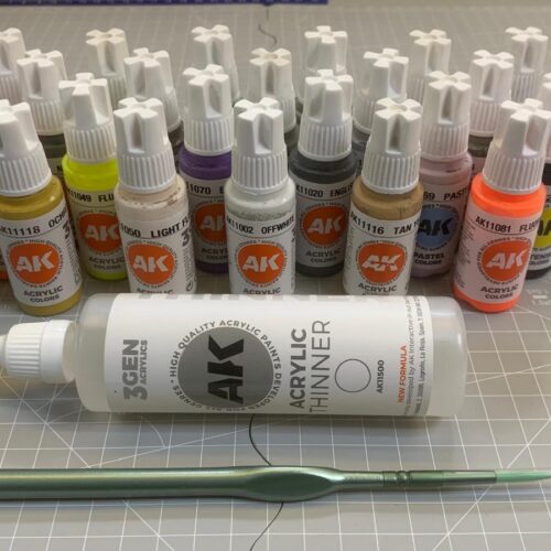 AK Interactive – Offerta 24 Colori 3rd Gen + Thinner + Pennello