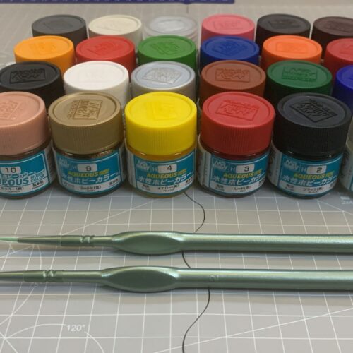 Gunze Sangyo – Offerta 24 Aqueous Hobby Color Serie H + 2 Pennelli