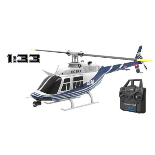 Elicottero RC Bell 206 Blue/White ERA rtf Gyro 6 assi con Controllo di Quota Barometrica 1:33