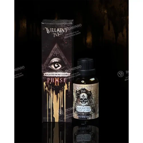 GrimDark Compendium – Villainy Ink, Blighted Bone Ochre, 30ml, GrimDark 12