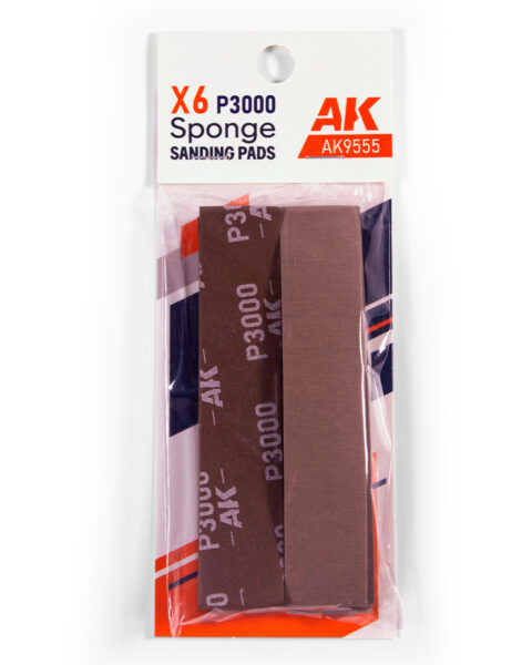 Spugne Abrasive Flessibili P3000 AK9555 (6 Pezzi)