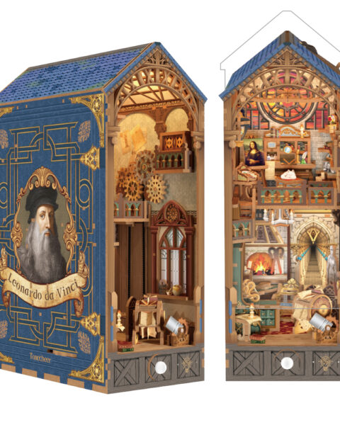 Leonardo da Vinci TQ135 – Book Nook 3D – Puzzle Tonecheer