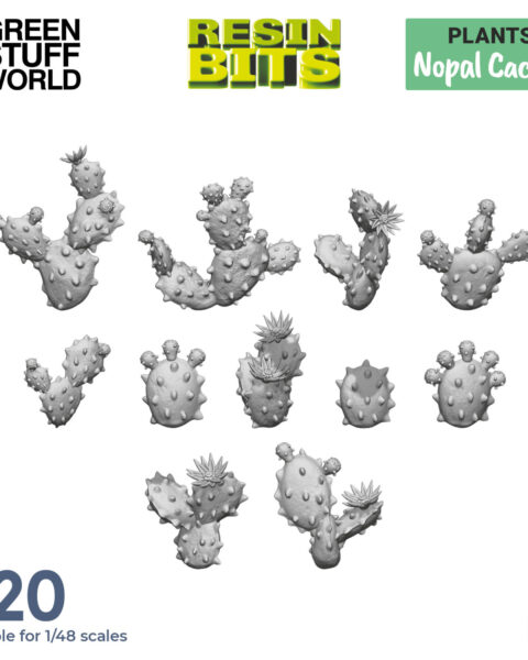 GSW11612 Cactus nopal scala 1:48-1:35 GREEN STUFF WORLD