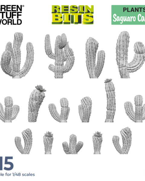 GSW11615 Cactus Saguaro scala 1:48-1:35 GREEN STUFF WORLD