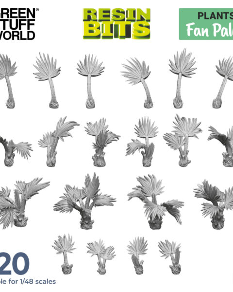 GSW12670 Palme scala 1:48-1:35 GREEN STUFF WORLD