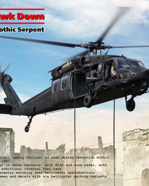 Black Hawk Down Operation Gothic Serpent, 48363, 1:48, ICM