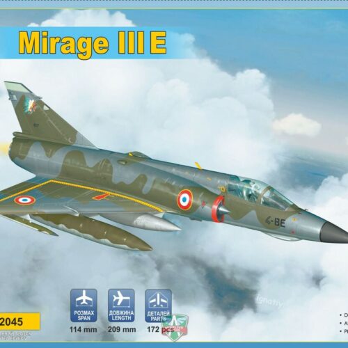 MS72045 – Mirage IIIE fighter-bomber scala 1:72 MODELSVIT