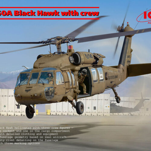 UH-60A Black Hawk with Crew, 48364, 1:48, ICM